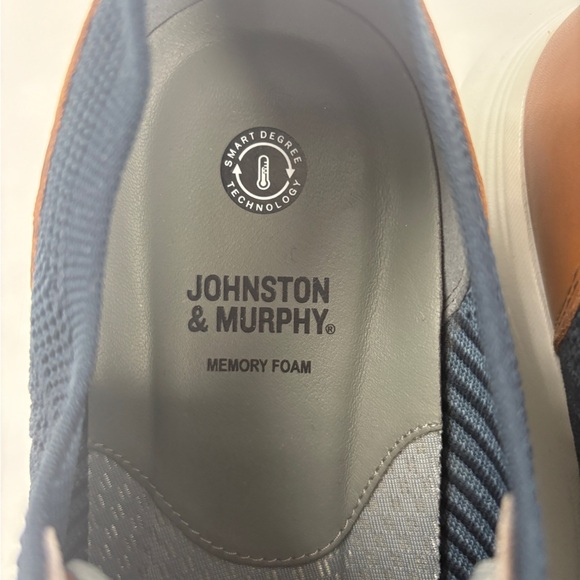 Johnston & Murphy Men's Blue and Tan Sneakers - Picture 5 of 10